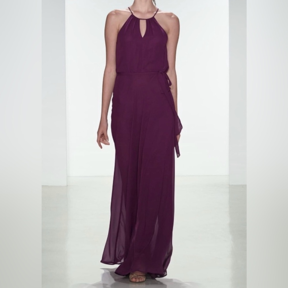 Nouvelle Amsale Deep Purple Maxi Dress